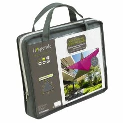 Toile Solaire 5x5x5m Curacao Gris Hespéride -Ledepot Soldes Magasin toile solaire 5x5x5m luxe hesperide curacao gris 3