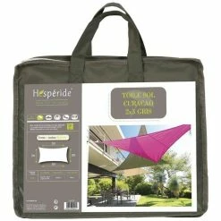 Toile Solaire 3x2m Curacao Gris Hespéride -Ledepot Soldes Magasin toile solaire rectangulaire 2x3m luxe hesperide curacao gris 2