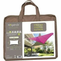Toile Solaire 3x2m Curacao Taupe Hespéride -Ledepot Soldes Magasin toile solaire rectangulaire 2x3m luxe hesperide curacao taupe 2