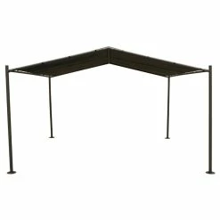 Tonnelle Certeli Carrée Forme Abri Coloris Graphite/ardoise -Ledepot Soldes Magasin tonnelle certeli carree forme abri coloris graphite ardoise 4