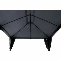 Tonnelle 3x4 M Santorini Gris Ardoise Hespéride 10 Tonnelle 3x4 M Santorini Gris Ardoise Hespéride -Ledepot Soldes Magasin tonnelle hesperide santorini gris 3