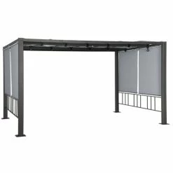 Tonnelle Moai 3x4 M Ardoise Hespéride -Ledepot Soldes Magasin tonnelle moai 3x4 m hesperide 5