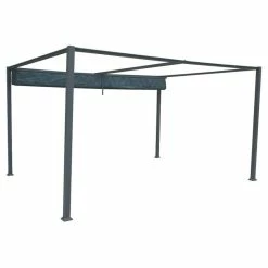 Tonnelle Palmeira 4x3 M Gris Ardoise Hespéride -Ledepot Soldes Magasin tonnelle palmeira 4x3 m gris ardoise hesperide 2