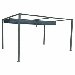 Tonnelle Palmeira 4x3 M Gris Ardoise Hespéride -Ledepot Soldes Magasin tonnelle palmeira 4x3 m gris ardoise hesperide 3