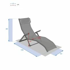 Transat 2 Positions Bordeaux / Graphite Decima Hespéride -Ledepot Soldes Magasin transat 2 positions bordeaux graphite decima hesperide 7