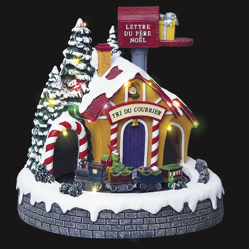 Village De Noël Animé Et Lumineux Poste Du Père Noël 3 Village De Noël Animé Et Lumineux Poste Du Père Noël