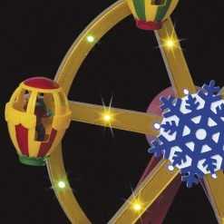 Village De Noël Animé, Lumineux Et Musical Grande Roue -Ledepot Soldes Magasin village de noel anime lumineux et musical grande roue 1 2