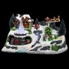 Village De Noël Animé & Lumineux Modèle Traîneau -Ledepot Soldes Magasin village de noel anime lumineux modele traineau