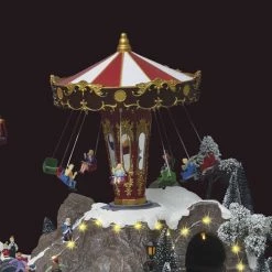 Village De Noël Géant Fête Foraine Lumineux Et Animé -Ledepot Soldes Magasin village de noel fete foraine lumineux et anime 2