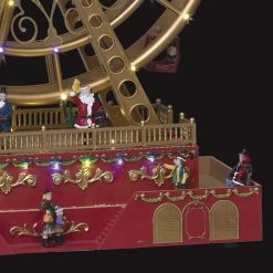 Grande Roue Père Noël Animée, Lumineuse Et Musicale -Ledepot Soldes Magasin village de noel grande roue anime lumineux et musical 2