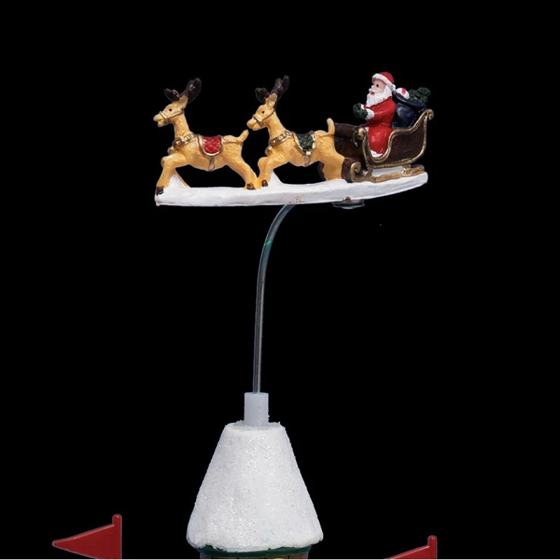 Village De Noël Passage Du Père-Noël Lumineux Animé 4 Village De Noël Passage Du Père-Noël Lumineux Animé – Image 2