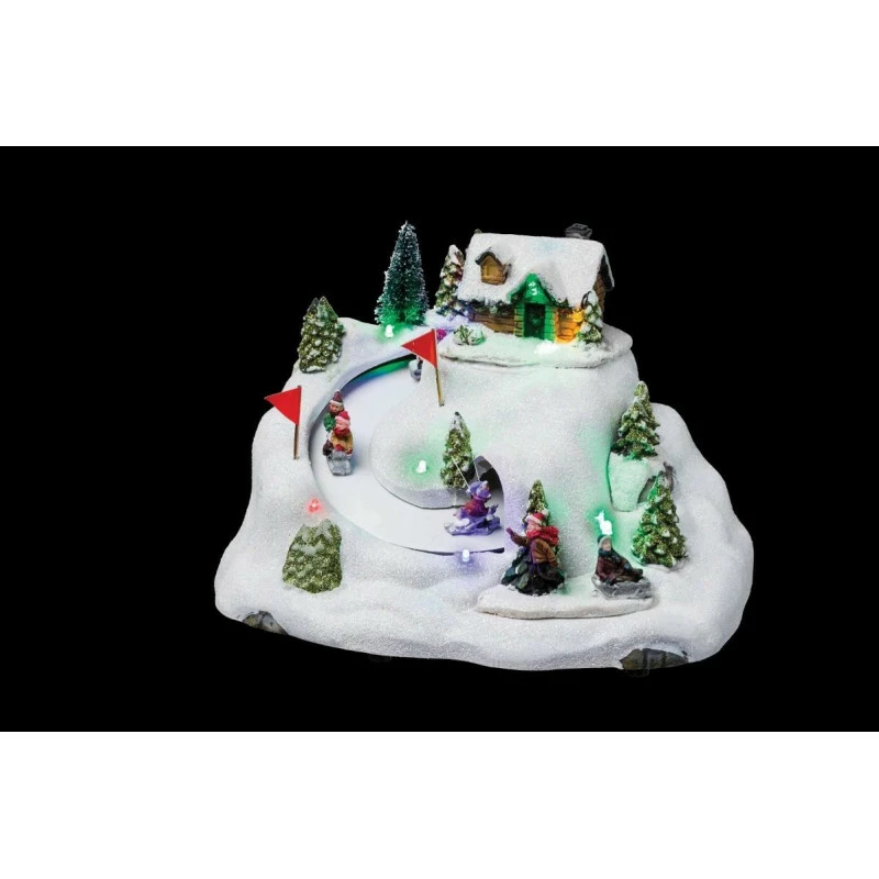 Village De Noël Piste De Luge Animé Et Lumineux 4 Village De Noël Piste De Luge Animé Et Lumineux – Image 2