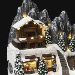 Village De Noël Refuge D'altitude Lumineux Et Animé -Ledepot Soldes Magasin village de noel refuge d altitude lumineux et anime 2