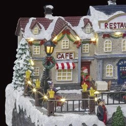 Village Du Père Noël Animé Et Lumineux Fontaine Du Centre Ville -Ledepot Soldes Magasin village du pere noel anime et lumineux fontaine du centre ville 3
