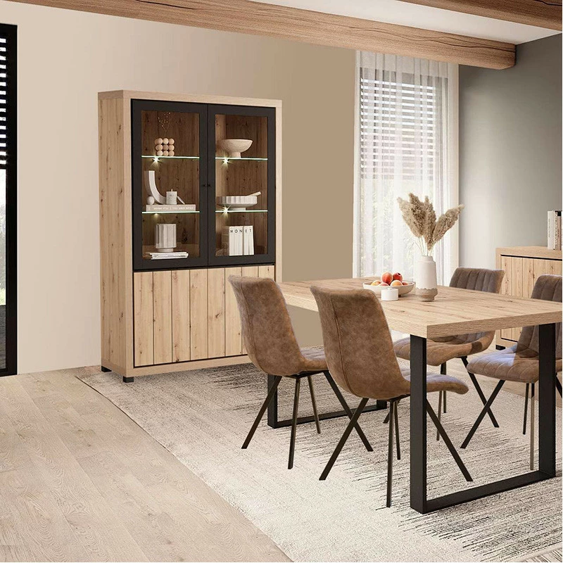 Vitrine 2 Portes + 2 Portes Vitrées Dijon 4 Vitrine 2 Portes + 2 Portes Vitrées Dijon – Image 2