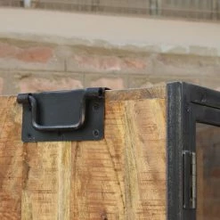 Vitrine 2 Portes 4 Niveaux Manguier -Ledepot Soldes Magasin vitrine 2 portes 4 niveaux manguier 3