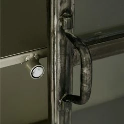 Vitrine Bibliothèque Broc Métal Noir Atmosphera -Ledepot Soldes Magasin vitrine bibliotheque broc metal noir atmosphera 3