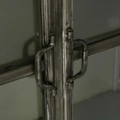 Vitrine Bibliothèque Broc Métal Noir Atmosphera -Ledepot Soldes Magasin vitrine bibliotheque broc metal noir atmosphera 4