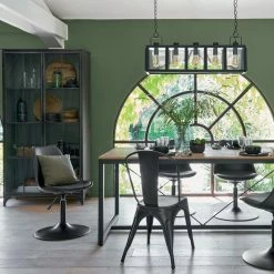 Vitrine Bibliothèque Broc Métal Noir Atmosphera -Ledepot Soldes Magasin vitrine bibliotheque broc metal noir atmosphera 5