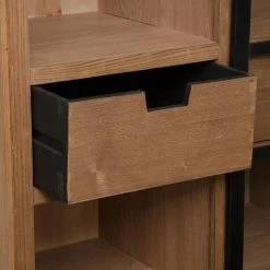 Vitrine Porte Coulissante Danik 2 Tiroirs Atmosphera -Ledepot Soldes Magasin vitrine porte coulissante danik 2 tiroirs atmosphera 4